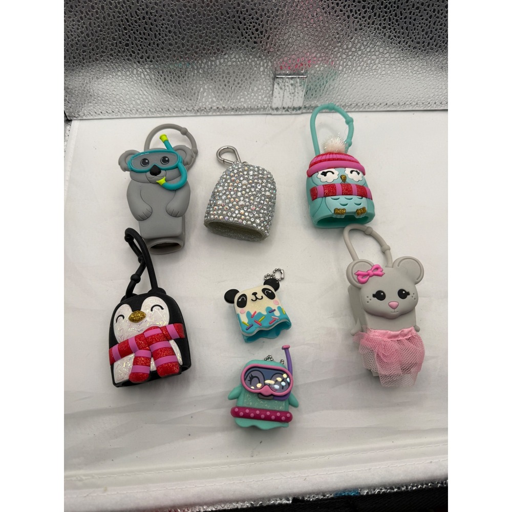 Bath and Body Works Pocketbac Holders Lot 6 Cute Animals Penguin Owl Panda Koala